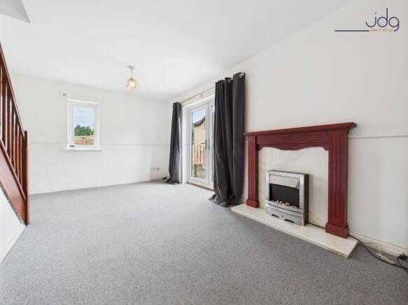 Living Room with patio doors