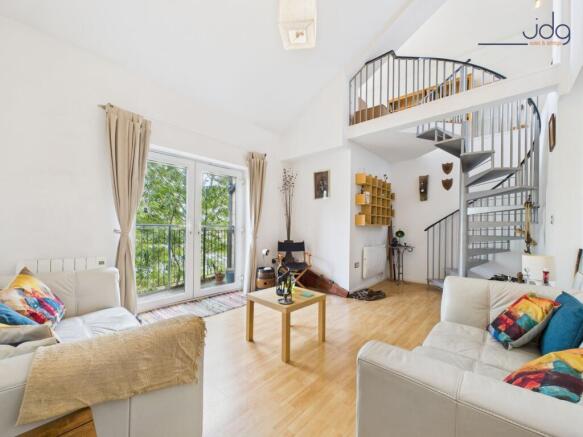 Living Room with Juliet Balcony and Views