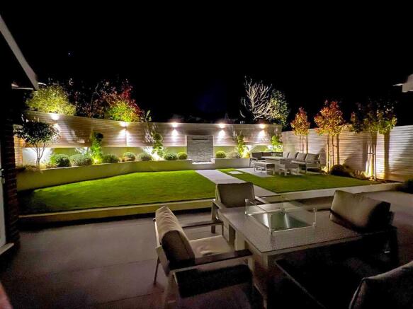 Rear Garden At Night