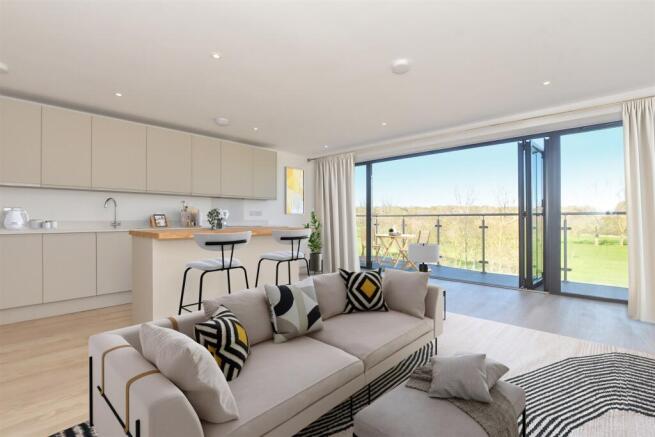 Living/Kitchen Staged