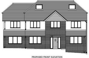 old planning proposed Front elevation