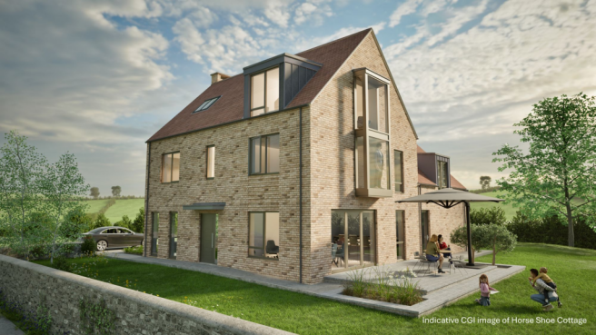 Indicative CGI image of Horse Shoe Cottage