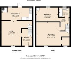 1- Floor plan - AMENDED . 3 Coronation Terrace, Lo