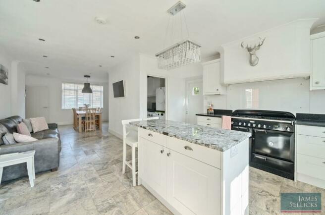 Open plan living dining kitchen