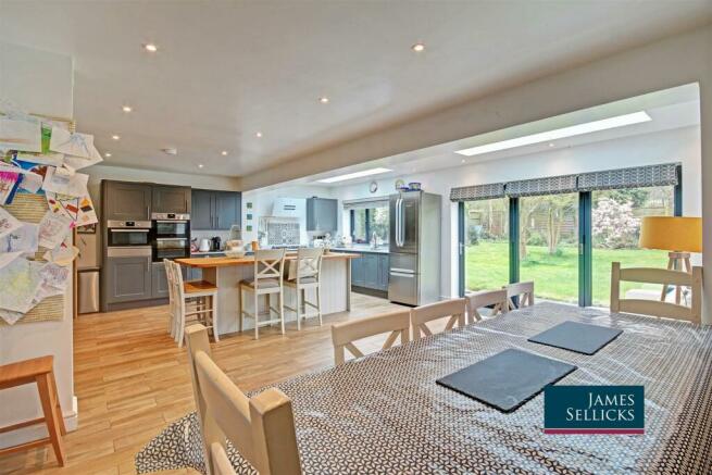 Open plan living dining kitchen