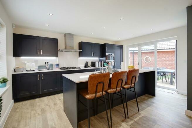 Open plan living dining kitchen