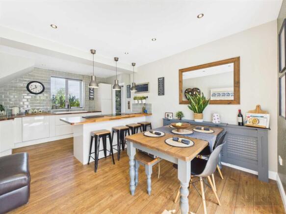 Refitted open plan dining kitchen