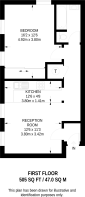 Floorplan area for info only, not for £/sq. ft valuation