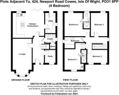 Plots adjacent to, 424,  Newport Road Cowes,  Isle