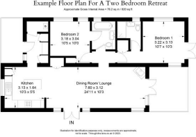 2 Bed Retreat Floor Plan