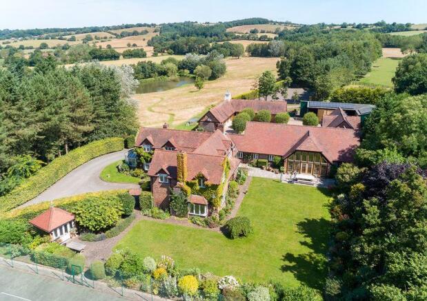 Side elevation drone shot