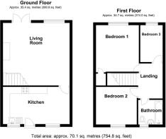 Floorplans 58 Hedley Hill Terrace, Waterhouses, Du