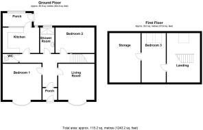 Floorplans 46A Sunderland Road, Gilesgate, Durham.
