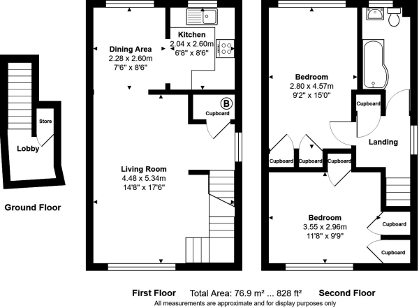 2 bedroom maisonette for sale in Hillbrow, Reading, RG2