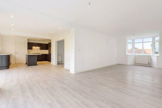 Open plan kitchen reception room