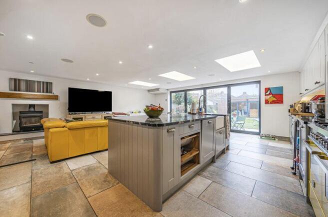 Kitchen Dining Family room angle 1