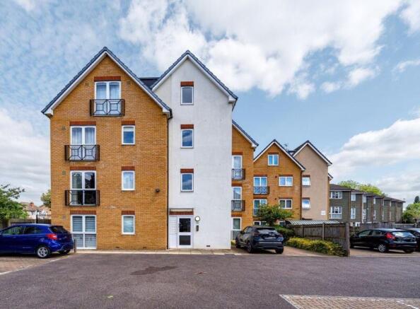 Front of flats