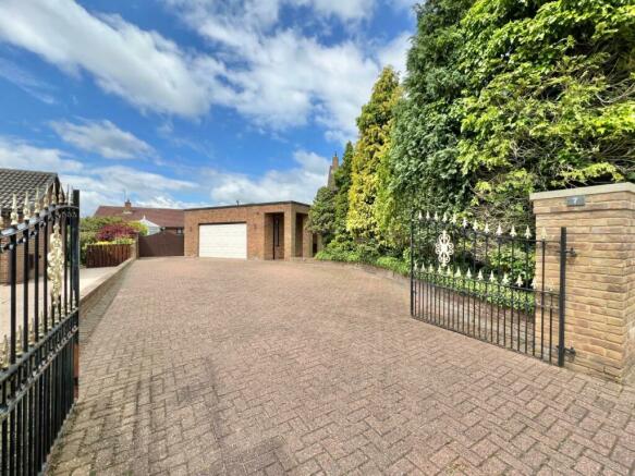 Driveway and garage