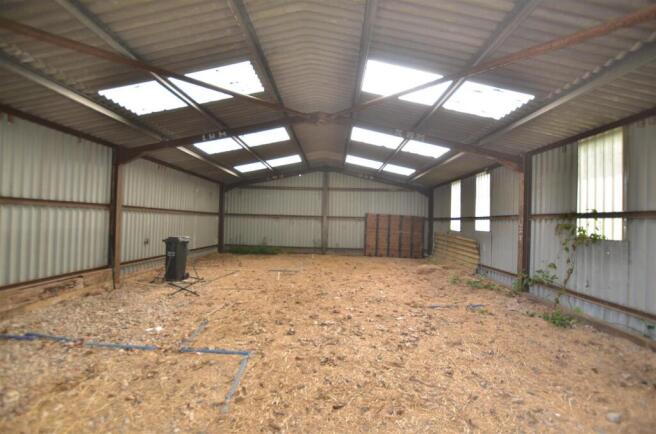 Interior of barn