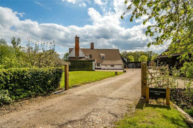 Driveway and House