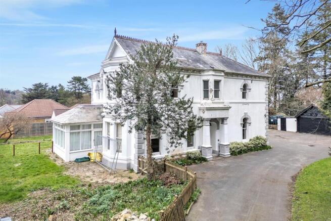 Drone shot of property