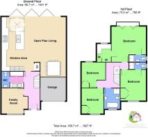 Floor Plan (2) 129, Passingham Avenue (Colour) NEW