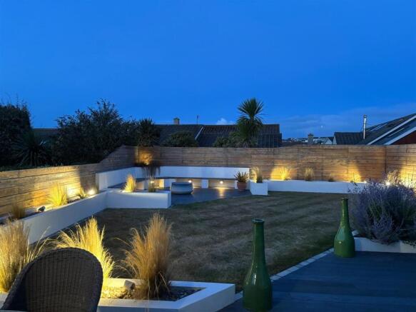 Garden at night