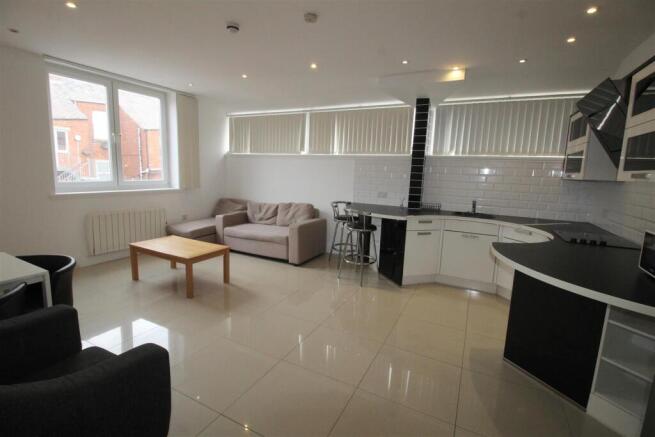 Duckworth Buildings, flat 9, open plan lounge & ki