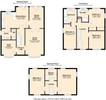 1 Clos Y Fferm, Coity - all floors.JPG