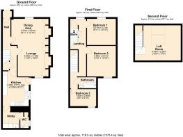 2 Mount Pleasant Cottages Pen Y Fai - all floors (