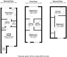 14C Heol Stradling, Coity, Bridgend - all floors (