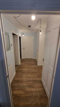 Hallway with built in storage options