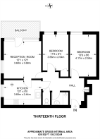 Floorplan area for info only, not for £/sq. ft valuation