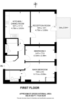 Floorplan area for info only, not for £/sq. ft valuation