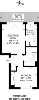 Floorplan area for info only, not for £/sq. ft valuation