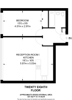 Floorplan area for info only, not for £/sq. ft valuation