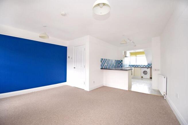 Open plan living room/kitchen 