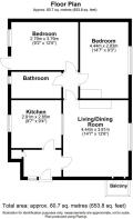 Floorplan - 16 Rosemary Houses, Lacock, Chippenham