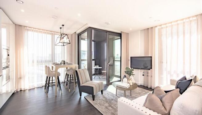 Living Area (curtains closed)