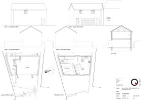 Proposed floorplan and elevations without clients 