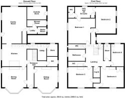 GF and FF Floor Plan Not To Scale