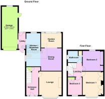 GF & FF Floor Plan - Not To Scale