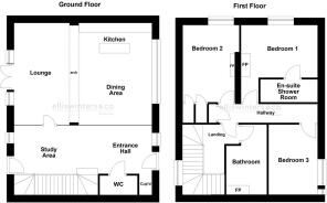 GF & FF Floor Plan Not To Scale
