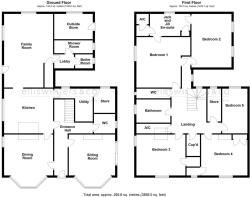 GF and FF Floor Plan Not To Scale