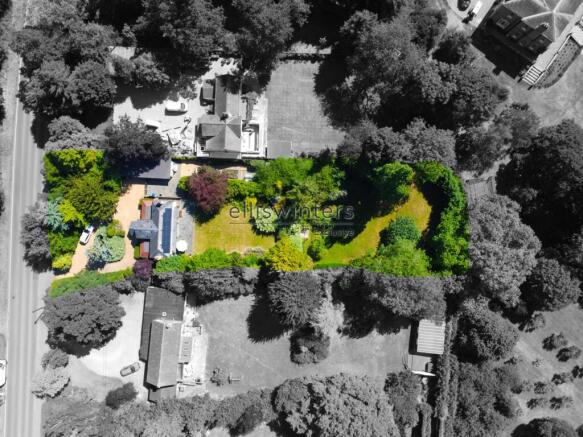 Oak Lodge, Houghton Hill, Houghton - Aerial Highli