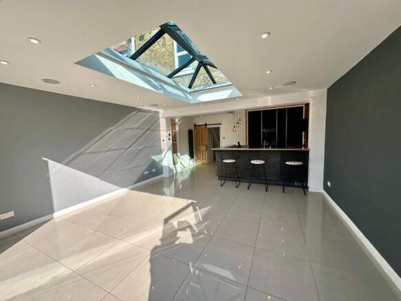 Open Plan Reception And Kitchen