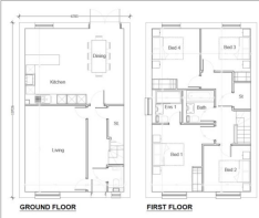 Four Bedroom Floor plan