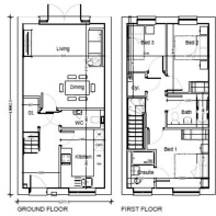 Three Bedroom Type 3 Floor plan