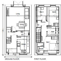 Three Bedroom Type 3 Floor plan