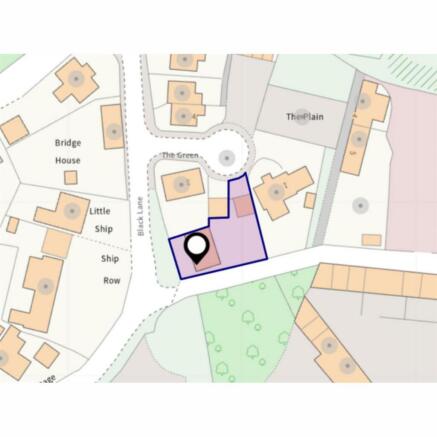 Plot Highfield house showing position of garage an